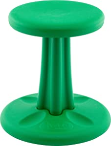 Kore design Kore Kids Wobble Chair - Flexible Seating Stool for Classroom &amp; Elementary School, ADD/ADHD - Made in The USA - Age 6-7, Grade 1-2, Green (14in) Green Kids (14in Tall)