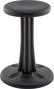 Kore design Kore Kids Pre-Teen Wobble Chair - Flexible Seating Stool for Classroom, Home &amp; School, ADD/ADHD - Made in The USA - Age 10-11, Grade 5-6, Black (18.7in) Black Pre-Teen (18.7in Tall)