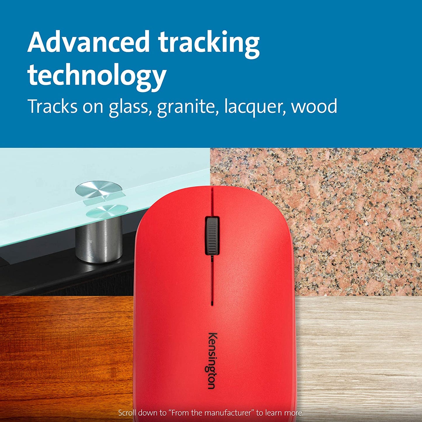 Kensington SureTrack™ Dual Wireless Mouse- Red (K75352WW)