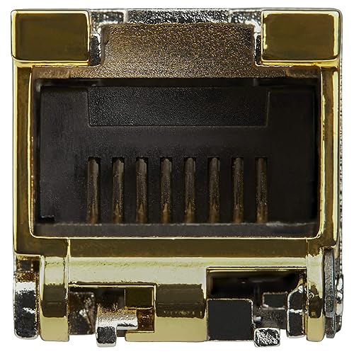 StarTech.com Dell EMC SFP-1G-T Compatible SFP Module - 1000BASE-T - SFP to RJ45 Cat6/Cat5e - 1GE Gigabit Ethernet SFP - RJ-45 100m - (SFP1GTEMCST)