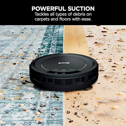 Shark RV754CA ION Robot Vacuum, Wi-Fi Connected, Works with Google Assistant, Multi-Surface Cleaning, Carpets, Hard Floors, Black (Canadian Version)