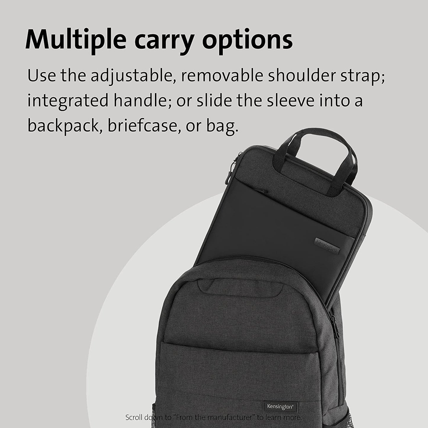 Kensington 12" Eco-Friendly Laptop Sleeve (K60102WW)