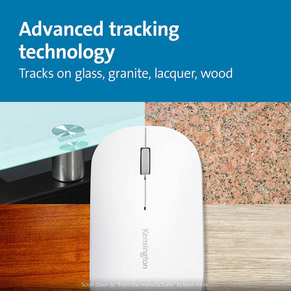 Kensington SureTrack™ Dual Wireless Mouse- White (K75353WW)