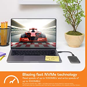 Western digital WD 1TB My Passport SSD Portable External Solid State Drive, Gray, Sturdy and Blazing Fast, Password Protection with Hardware Encryption - WDBAGF0010BGY-WESN 1TB Gray