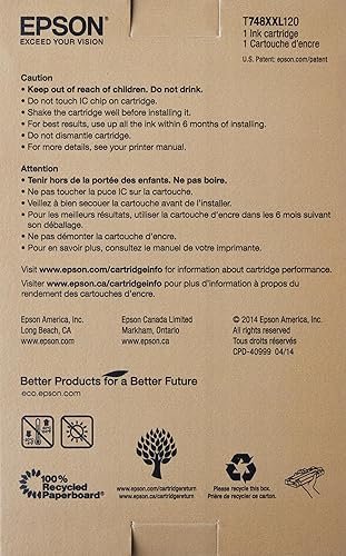 Epson DURABrite Pro 748 Original Ink Cartridge - Black
