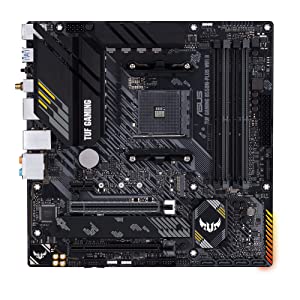 ASUS TUF GAMING B550M-PLUS WiFi II AMD AM4 (3rd Gen Ryzen) microATX gaming motherboard (PCIe 4.0, WiFi 6 2.5Gb LAN, BIOS FlashBack, HDMI 2.1, USB 3.2 Gen 2, Addressable Gen 2 RGB header and AURA Sync)