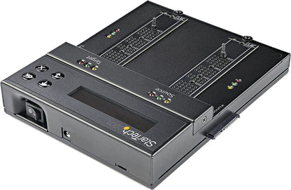 StarTech.com Standalone M.2 SATA &amp; M.2 NVMe Duplicator and Eraser - HDD/SSD Cloner/Wiper for M.2 PCIe AHCI/NVMe, M.2 SATA, 2.5/3.5" SATA Drives - External Hard Drive Eraser/Duplicator, TAA (SM2DUPE11)