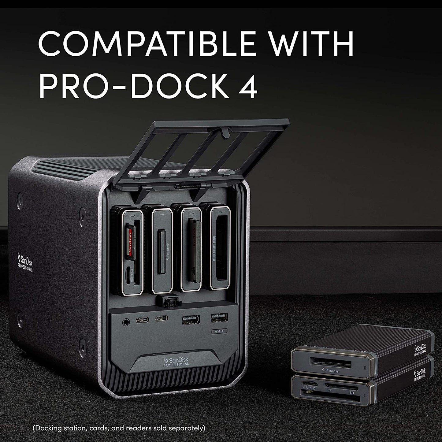 SanDisk Professional PRO-READER CFast - High-Performance Card Reader, USB-C 3.2 Gen 2 - SDPR2E8-0000-GBAND