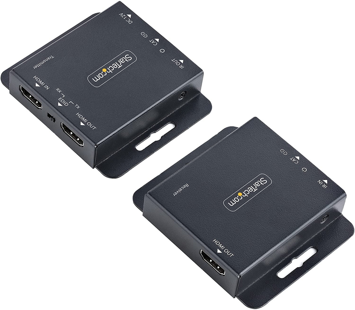 StarTech.com HDMI Extender Over CAT6/CAT5, 4K30Hz/130ft or 1080p/230ft Video Extender, HDMI Over Ethernet Extender, PoC HDMI Transmitter and Receiver Kit, IR Ext. - Local Video (EXTEND-HDMI-4K40C6P1)
