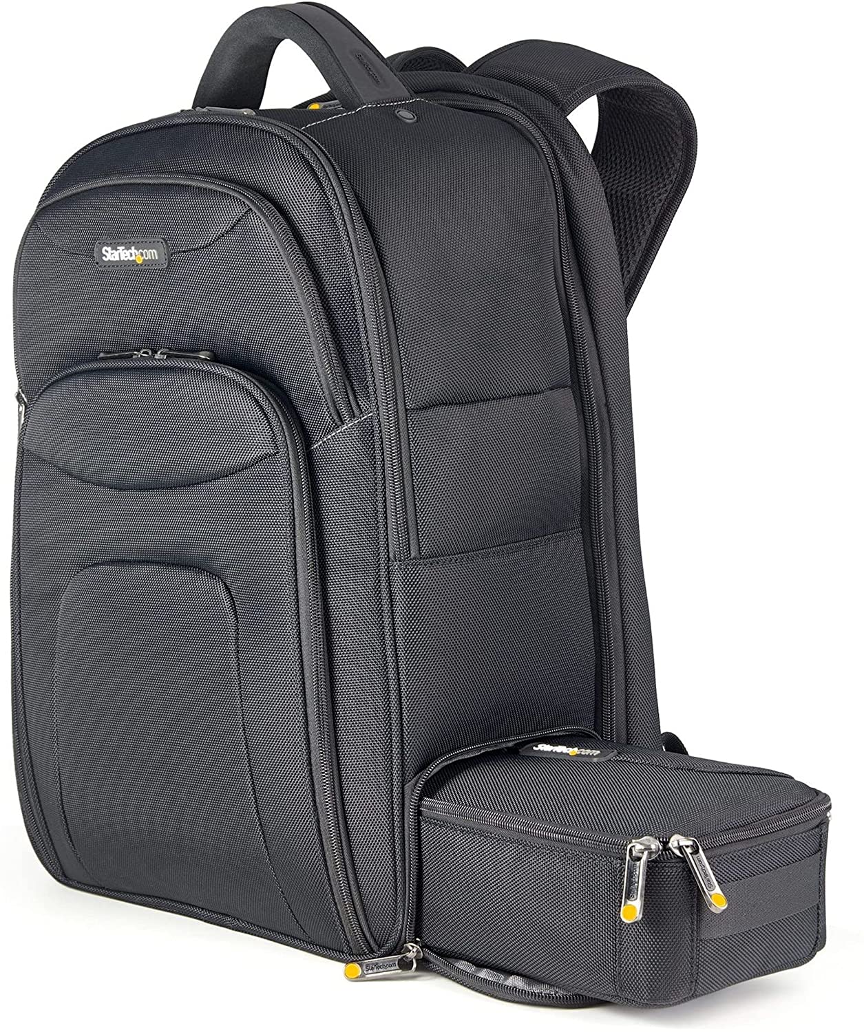 StarTech.com 15.6" Laptop Backpack with Removable Accessory Case - Professional IT Tech Backpack for Work/Travel/Commute - Durable Ergonomic Computer Bag - Nylon - Notebook/Tablet Pockets (NTBKBAG156)