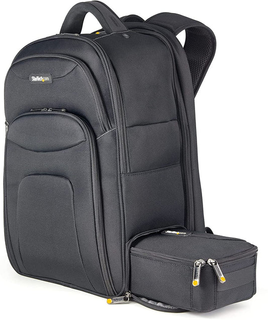 StarTech.com 17.3" Laptop Backpack with Removable Accessory Case - Professional IT Tech Backpack for Work/Travel/Commute - Durable Ergonomic Computer Bag - Nylon - Notebook/Tablet Pockets (NTBKBAG173)