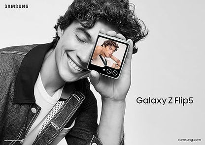 Samsung Galaxy Z Flip5 256GB Graphite, 6.7 dynamic AMOLED main display , 3.4 cover screen with 12+12 MP Camera, 8GB RAM, IPX8 rating, pocket sized (CAD version and Warranty) Graphite 256 GB Z Flip5 Phone Only