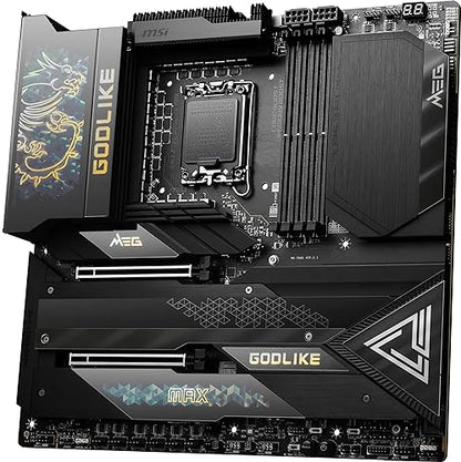 MSI MEG Z790 GODLIKE MAX Gaming Motherboard (Supports 12th/13th/14th Gen Intel Processors, LGA 1700, DDR5, PCIe 5.0, M.2, 10Gbps LAN, USB 3.2 Gen2, Wi-Fi 7, Thunderbolt, E-ATX)