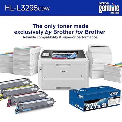 Brother HL-L3295CDW Wireless Compact Digital Colour Printer with Laser Quality Output, Duplex, and NFC