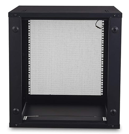 APC NetShelter 12U Wallmount Rack Enclosure Server Cabinet, AR112, Unassembled Black 12U 400mm Deep/Unassembled