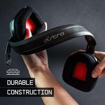 ASTRO Gaming A10 Wired Gaming Headset, Lightweight and Damage Resistant, ASTRO Audio, 3.5 mm Audio Jack, for Xbox Series X|S, Xbox One, PS5, PS4, Nintendo Switch, PC, Mac- Black