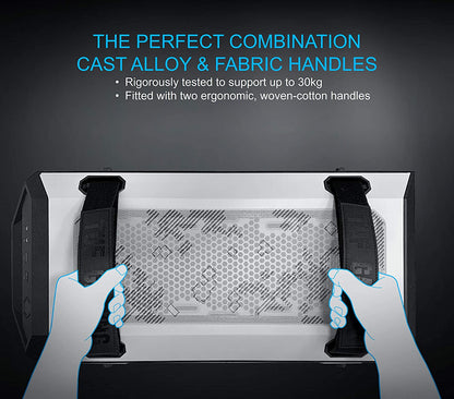 ASUS TUF Gaming GT501 White Edition Mid-Tower Computer Case for up to EATX Motherboards with 2 x USB 3.1 Front Panel, Smoked Tempered Glass, Steel Construction, and Four Case Fans TUF GT501 White
