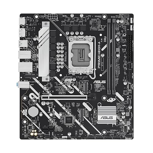 ASUS Prime H810MASUS Prime H810M-A-CSM Intel H810 LGA 1851 mATX Motherboard, 6+1+1+1 Discrete MOS, DDR5, PCIe 4.0, 2xM.2 Slots, Intel 1Gb Ethernet, DisplayPort, HDMI, USB 10Gbps,USB 5Gbps Type-C-A CSM