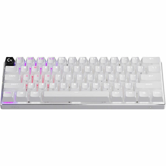 Logitech G PRO X 60 LIGHTSPEED Wireless Gaming Keyboard, Ultra Compact TKL 60% Mechanical Keyboard for Windows PC, LIGHTSYNC RGB, Dual-Shot PBT Keycaps, GX Optical Tactile Switches, Black - Wired/Wireless Connectivity - Bluetooth