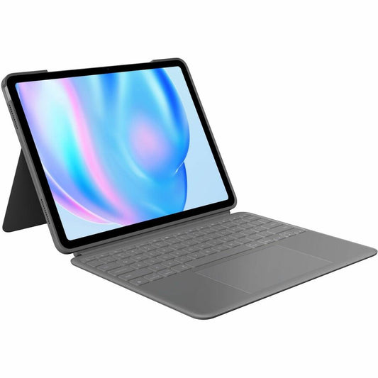 Logitech Combo Touch iPad Air 13-inch (M2)(2024) Keyboard Case - Detachable backlit keyboard with kickstand, comfortable typing, multi-use mode - Oxford Grey - Scuff Resistant, Scratch Resistant - 11.2" Height x 8.9" Width x 0.6" Depth