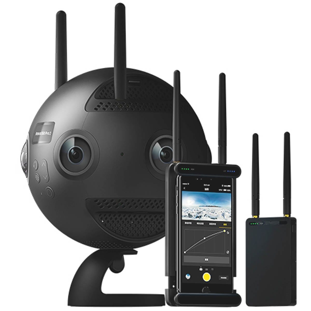 Insta360 Cm Tinppr2/a Insta360 Pro 2 Spherical Video Camera Black Retail