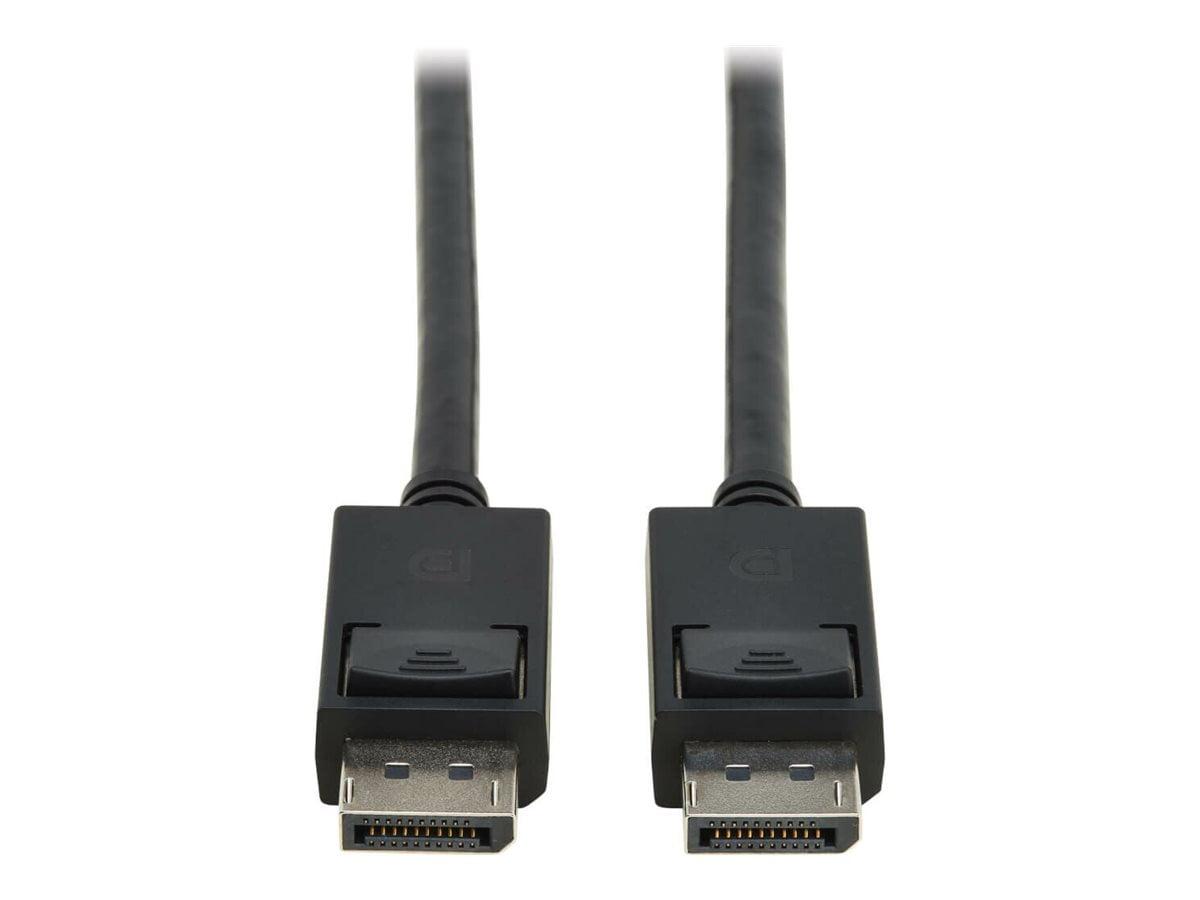 Tripp Lite series DisplayPort 2.1 Cable with Latching Connectors M/M 8K 60 Hz 40 Gbps HDR HBR3 MST 4:4:4 HDCP 2.2 Black 3 ft. 0.9 m P5800038K62