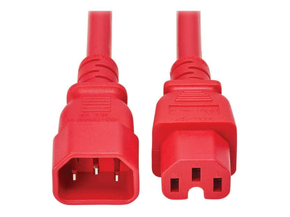 Tripp Lite series Power Cord C14 to C15 Heavy-Duty, 10ft, Red P018-010-ARD