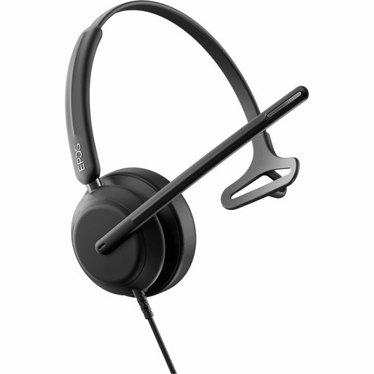 EPOS IMPACT 730T, USB-C Mono-Headset, USB-C - Mono - USB Type A, USB Type C - Wired - 20 Hz to 20 kHz - Over-the-head, On-ear - Monaural - Supra-aural - 5.90 ft Cable - MEMS Technology Microphone - Noise Canceling - Black