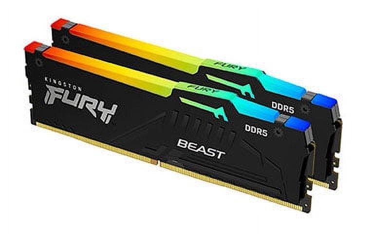 Kingston FURY Beast 32GB (2 x 16GB) 288-Pin PC RAM DDR5 6000 (PC5 48000) Memory (Desktop Memory) Model KF560C36BBE2AK2-32