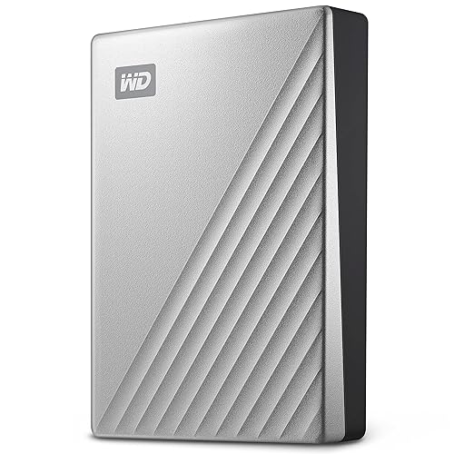 Western Digital 2TB My Passport Ultra Silver Portable External Hard Drive, USB-C - WDBC3C0020BSL-WESN Silver 2TB PC