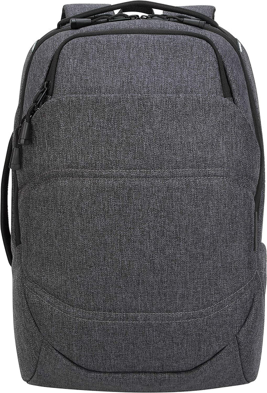 Targus Groove X2 Max Modern Backpack for Large Business Travel with Internal Security Pockets, Quick Access Stash Pouch, Padded Back Support, Protective Sleeve for 15-Inch Laptop, Charcoal (TSB951GL)