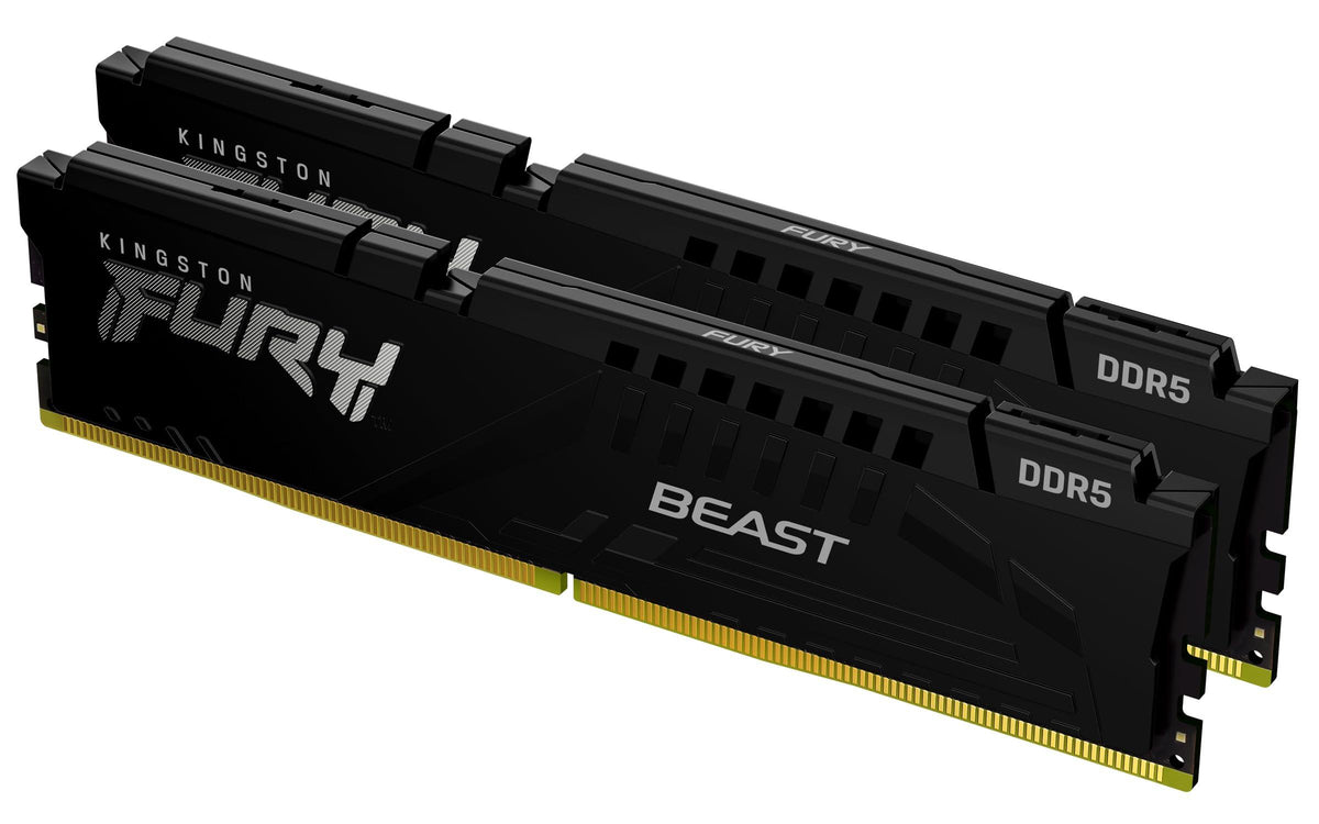 Kingston Fury Beast 64Gb (2X32Gb) 6000Mt/S Ddr5 Cl30 Desktop Memory | Amd Expo | Plug N Play | Kit Of 2 | Kf560C30Bbek2-64