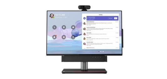 Lenovo ThinkSmart View Plus Video conferencing kit camera, compute system, Viewplus Stylus Pen with 3 Years Lenovo Premier Support + First Year Maintenance black