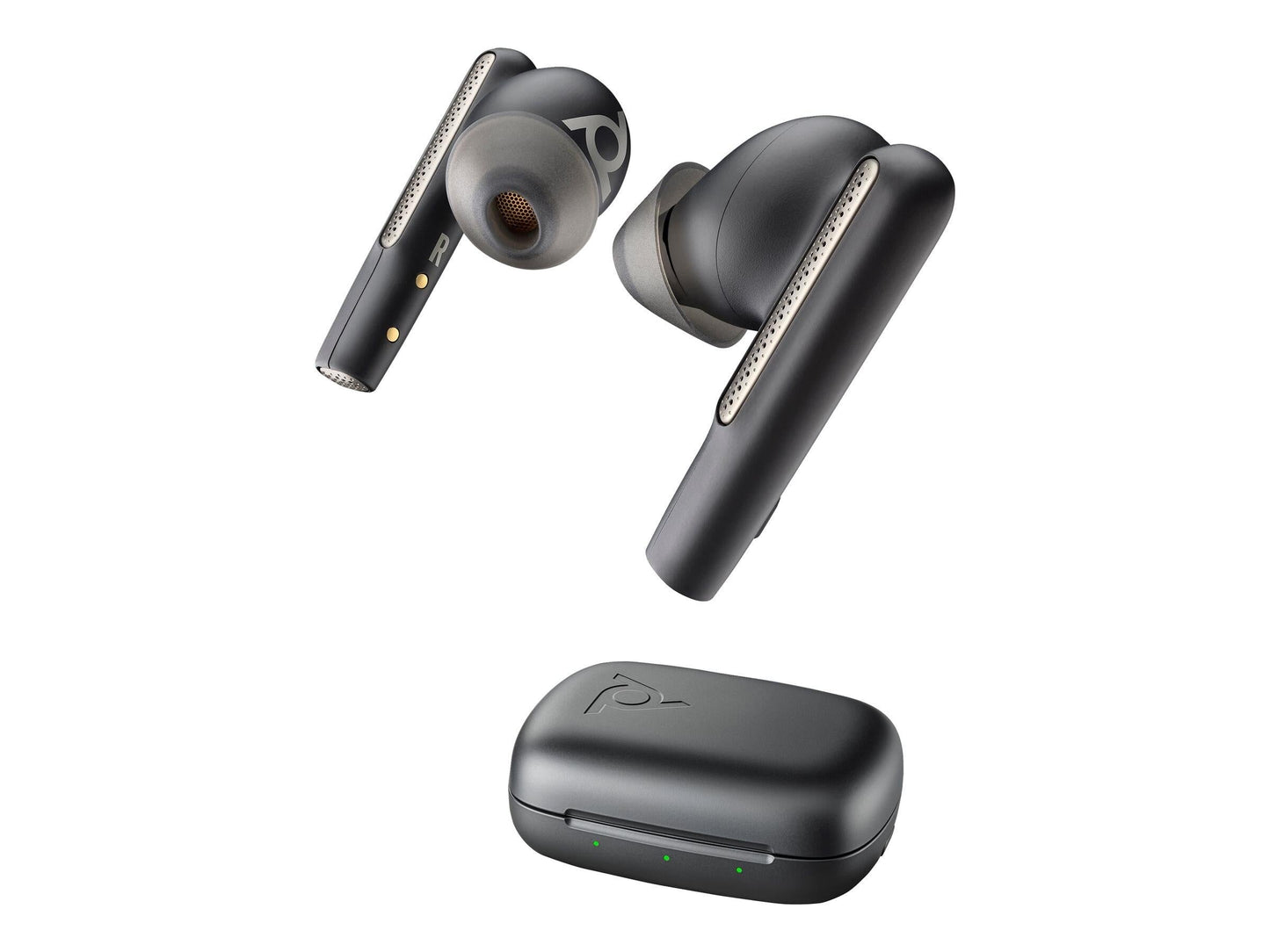 HP Poly Voyager Free 60 UC Earset Microsoft Teams Certification Google Assistant, Siri Stereo Color Carbon Black Model 7Y8L8AA