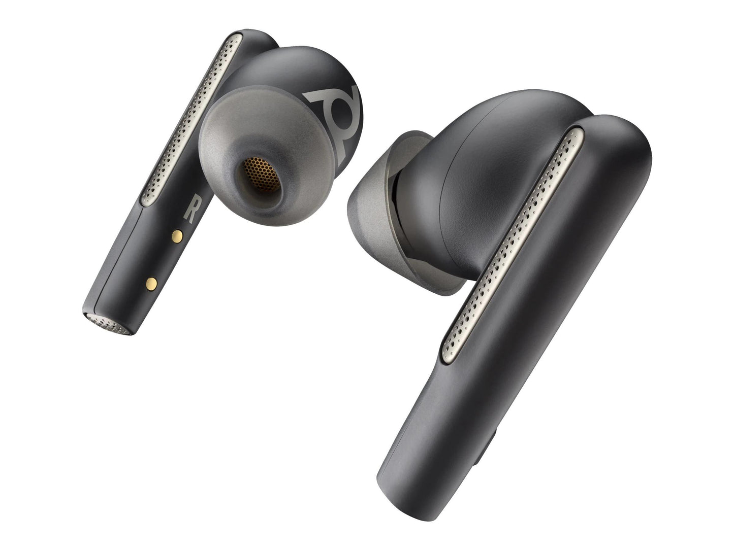 HP Poly Voyager Free 60 UC Earset Microsoft Teams Certification Google Assistant, Siri Stereo Color Carbon Black Model 7Y8L8AA