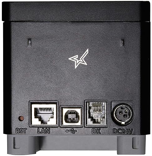 Star Micronics mC-Print2 2-inch Ethernet (LAN) / USB Thermal POS Printer with CloudPRNT, Cutter, and External Power Supply - Black Ethernet (LAN) / USB Black