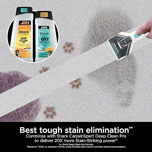 Shark StainStriker OXY Multiplier Formula for Shark Upright & Portable Carpet Cleaners, eliminates Tough pet Messes and odours, 32oz, EXOX32C (Canadian Version)