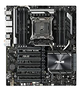 ASUS WS X299 SAGE LGA2066 DDR4 M.2 U.2 X299 CEB Motherboard for Intel Core X-Series Processors with Quad-GPU Support, DDR4 4200MHz, Dual M.2 &amp; U.2 Support