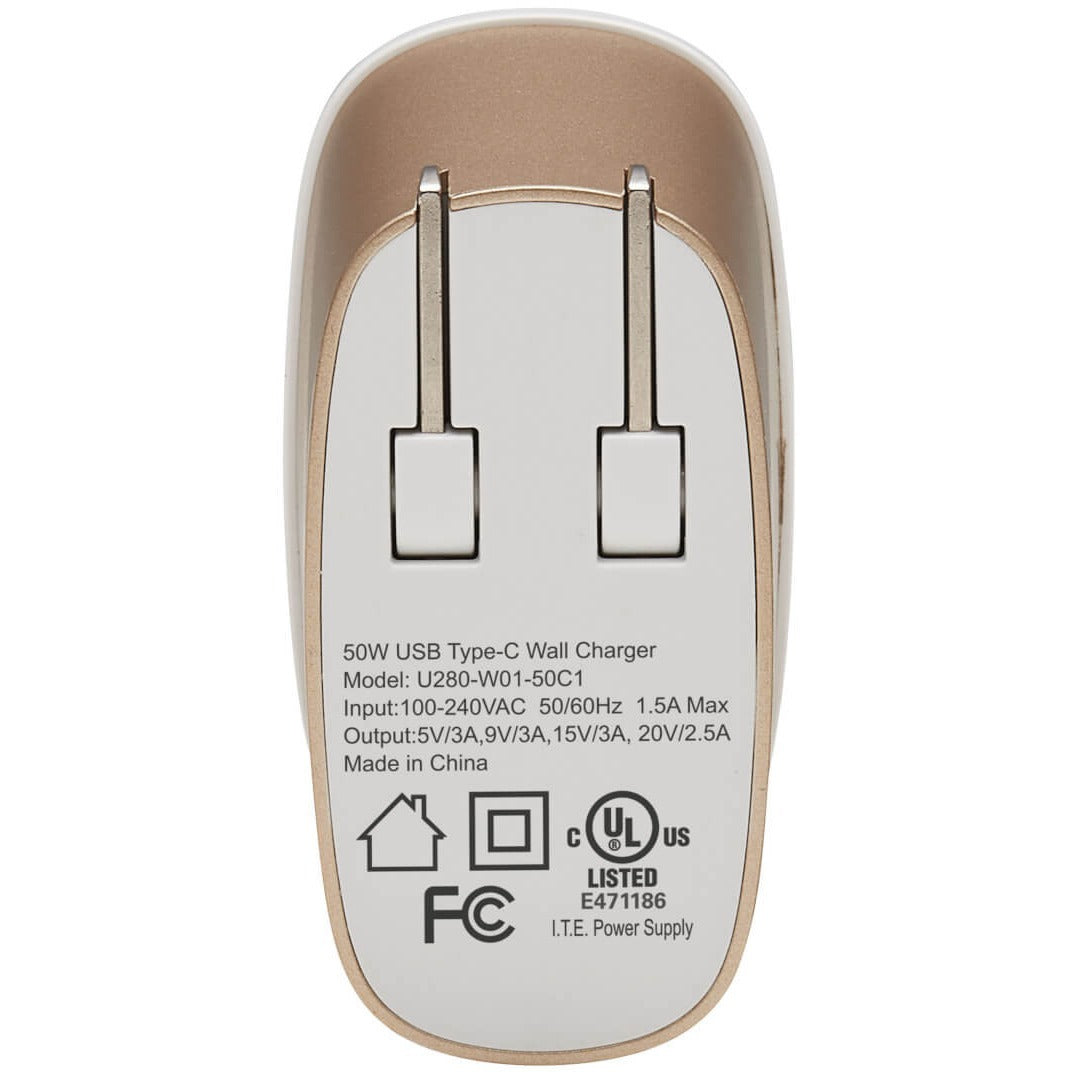 Tripp Lite 50W Compact USB-C Wall Charger U280W0150C1