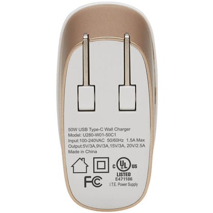 Tripp Lite 50W Compact USB-C Wall Charger U280W0150C1