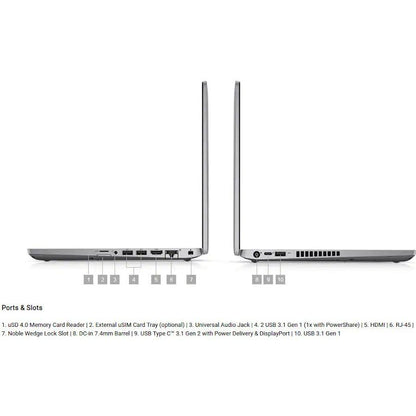 Dell Latitude 5000 5400 14 Chromebook - HD - 1366 x 768 - Intel Celeron 4305U Dual-core (2 Core) - 4 GB RAM - 64 GB Flash Memory - Carbon Fiber - Intel Chip - Chrome OS - Intel UHD Graphics 610