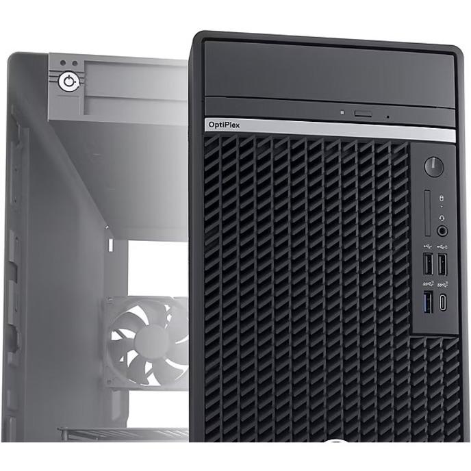 Dell OptiPlex 7000 7010 Desktop Computer - Intel Core i5 13th Gen i5-13500 Tetradeca-core (14 Core) 2.50 GHz - 8 GB RAM DDR4 SDRAM - 256 GB M.2 PCI Express NVMe SSD - Tower - Black - Intel Chip - Wind