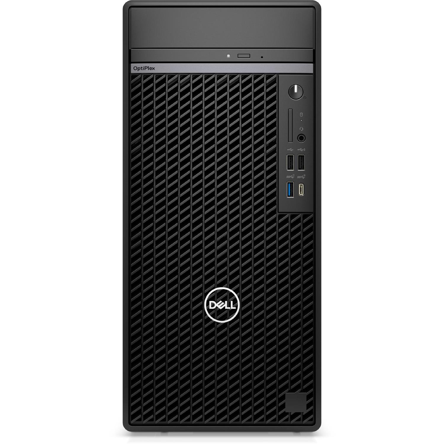 Dell OptiPlex 7000 7010 Desktop Computer - Intel Core i5 13th Gen i5-13500 Tetradeca-core (14 Core) 2.50 GHz - 8 GB RAM DDR4 SDRAM - 256 GB M.2 PCI Express NVMe SSD - Tower - Black - Intel Chip - Wind