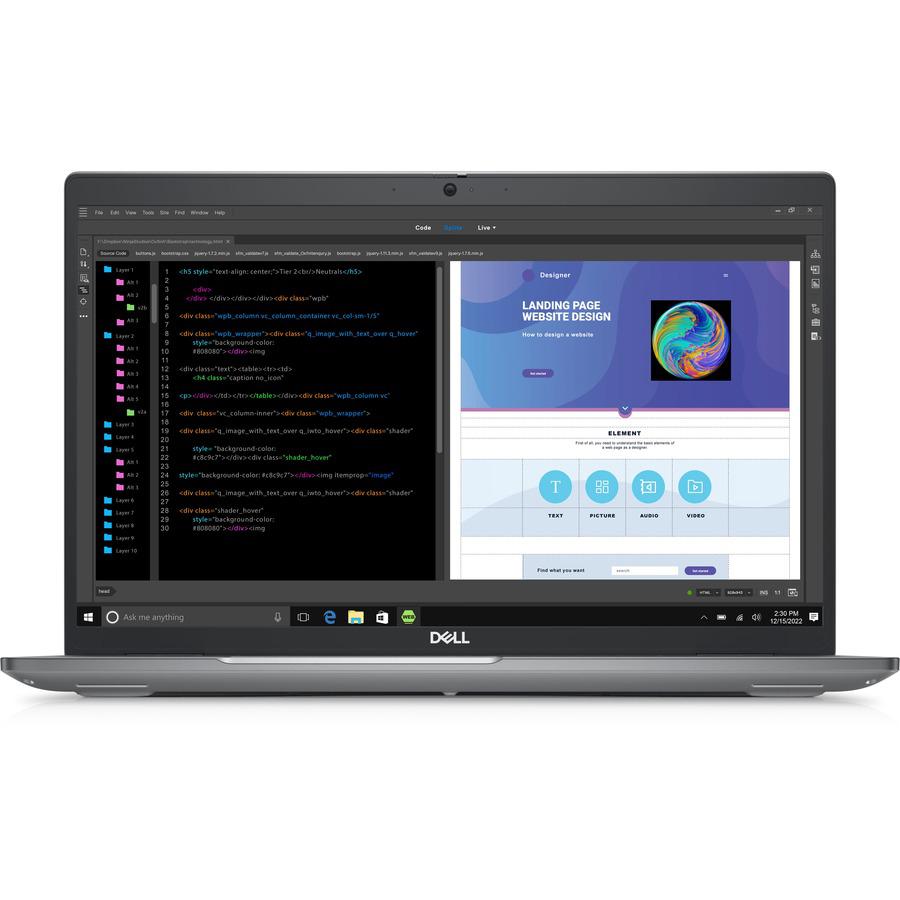 Dell Precision 3000 3580 15.6 Mobile Workstation - Full HD - 1920 x 1080 - Intel Core i5 13th Gen i5-1335U Deca-core (10 Core) 1.30 GHz - 16 GB Total RAM - 256 GB SSD - Titan Gray - Intel Chip -