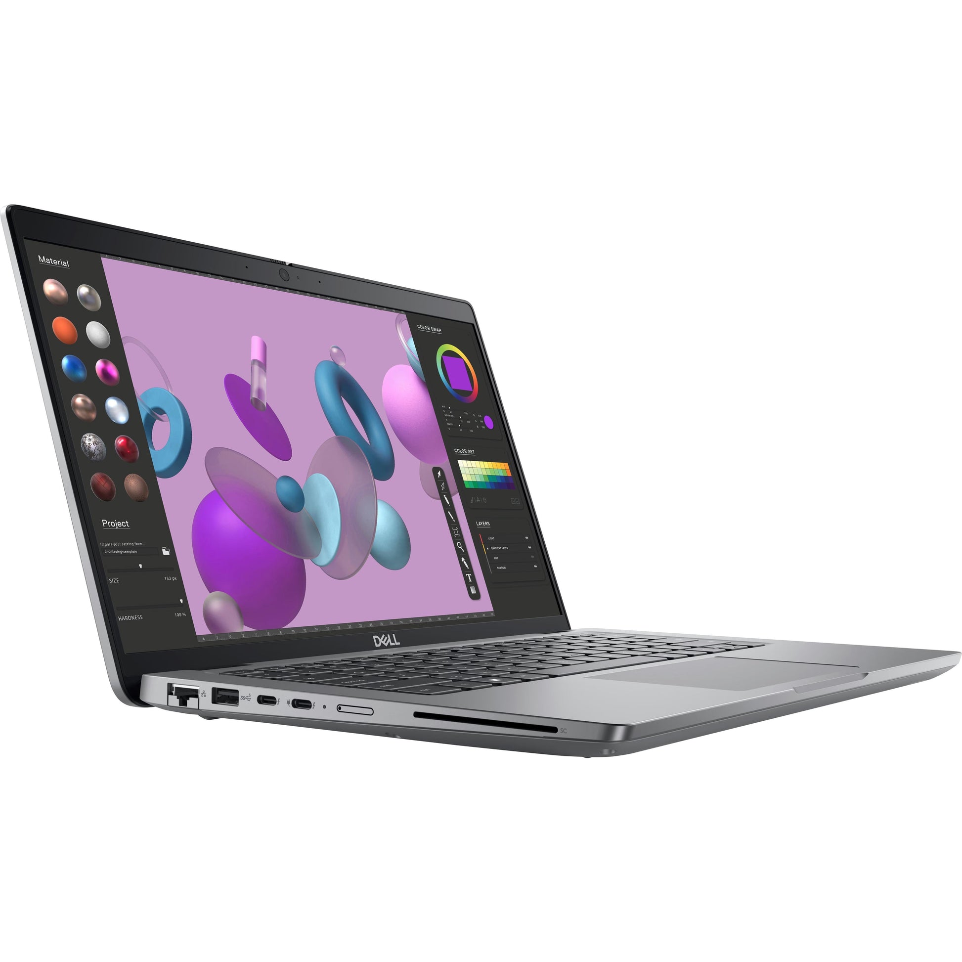 Dell Precision 3000 3480 14 Mobile Workstation - Full HD - 1920 x 1080 - Intel Core i5 13th Gen i5-1335U Deca-core (10 Core) 1.30 GHz - 16 GB Total RAM - 512 GB SSD - Titan Gray - Intel Chip - W PXRGK