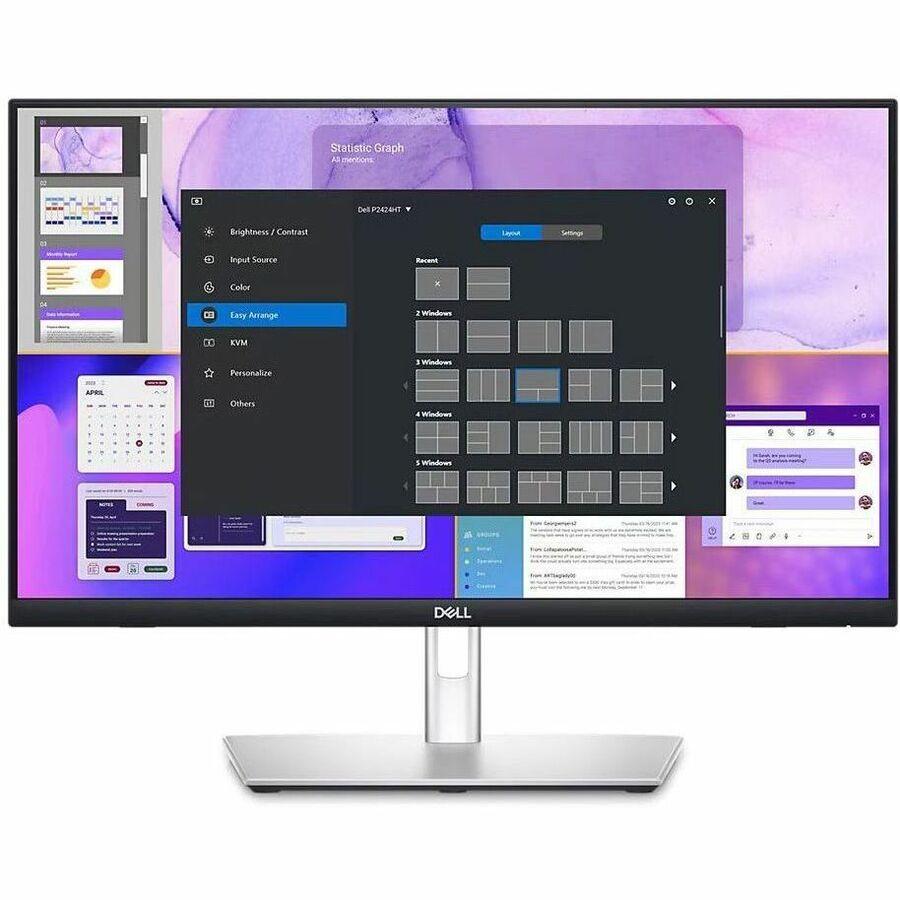 Dell P2424HT 23.8 LED Touchscreen Monitor - 16:9 - 5 ms GTG (Fast) - 24 Class - 10 Point(s) Multi-touch Screen - 1920 x 1080 - Full HD - In-plane Switching (IPS) Technology - 16.7 Million