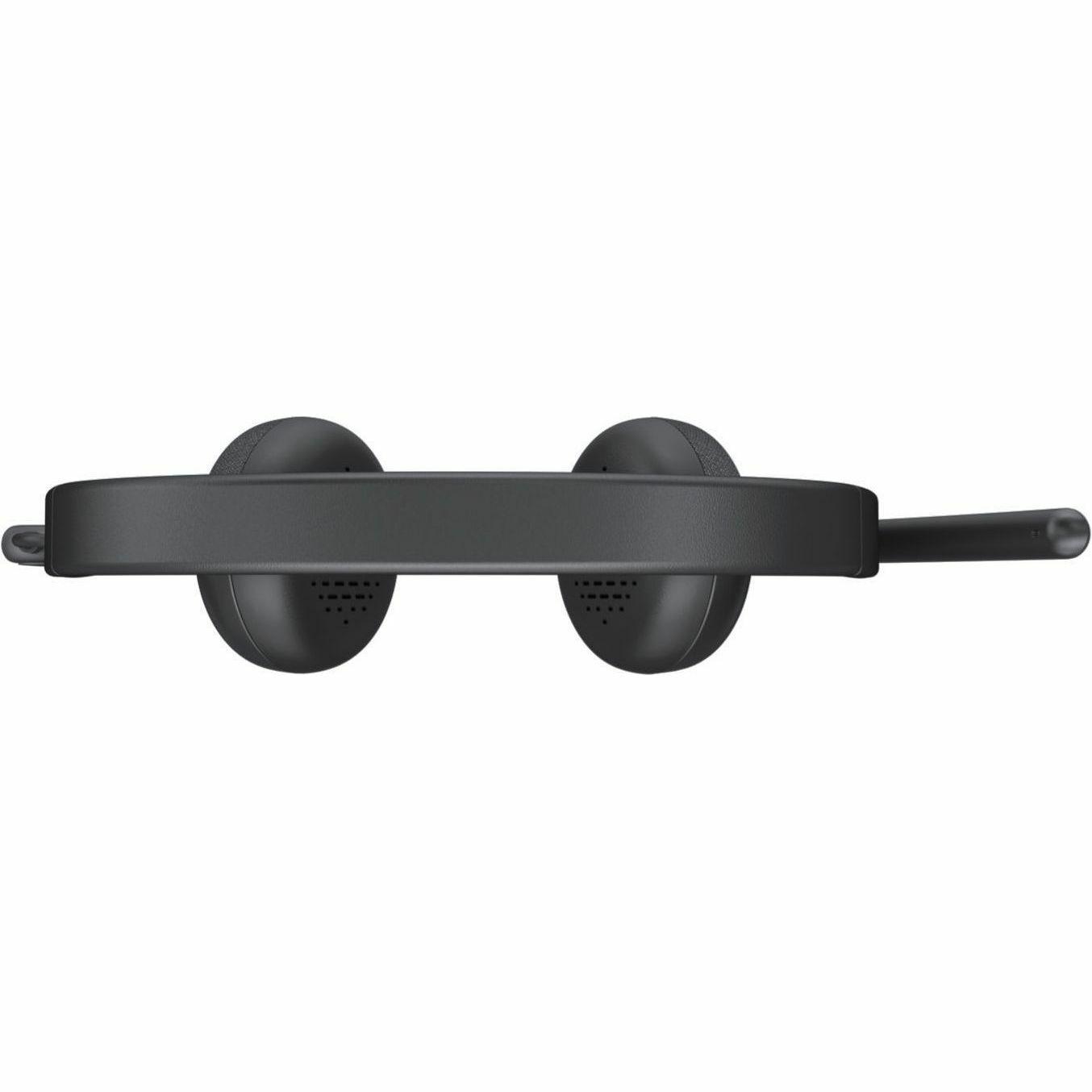 Dell Wired Headset - WH3024 - Stereo - USB Type C - Wired - 20 Hz - 20 kHz - On-ear, Over-the-head - Binaural - Ear-cup - 6.56 ft Cable - Uni-directional, Noise Cancelling Microphone - Noise Canceling