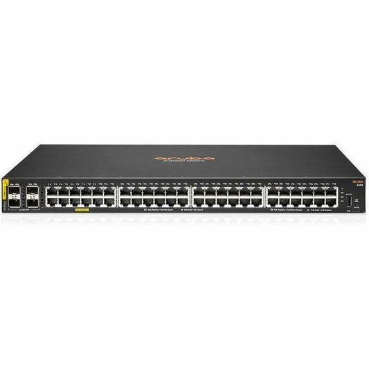 Aruba CX 6100 Ethernet Switch - 48 Ports - Manageable - Gigabit Ethernet, 10 Gigabit Ethernet - 10/100/1000Base-T - 2 Layer Supported - Modular - 49.70 W Power Consumption - 740 W PoE Budget - Twisted
