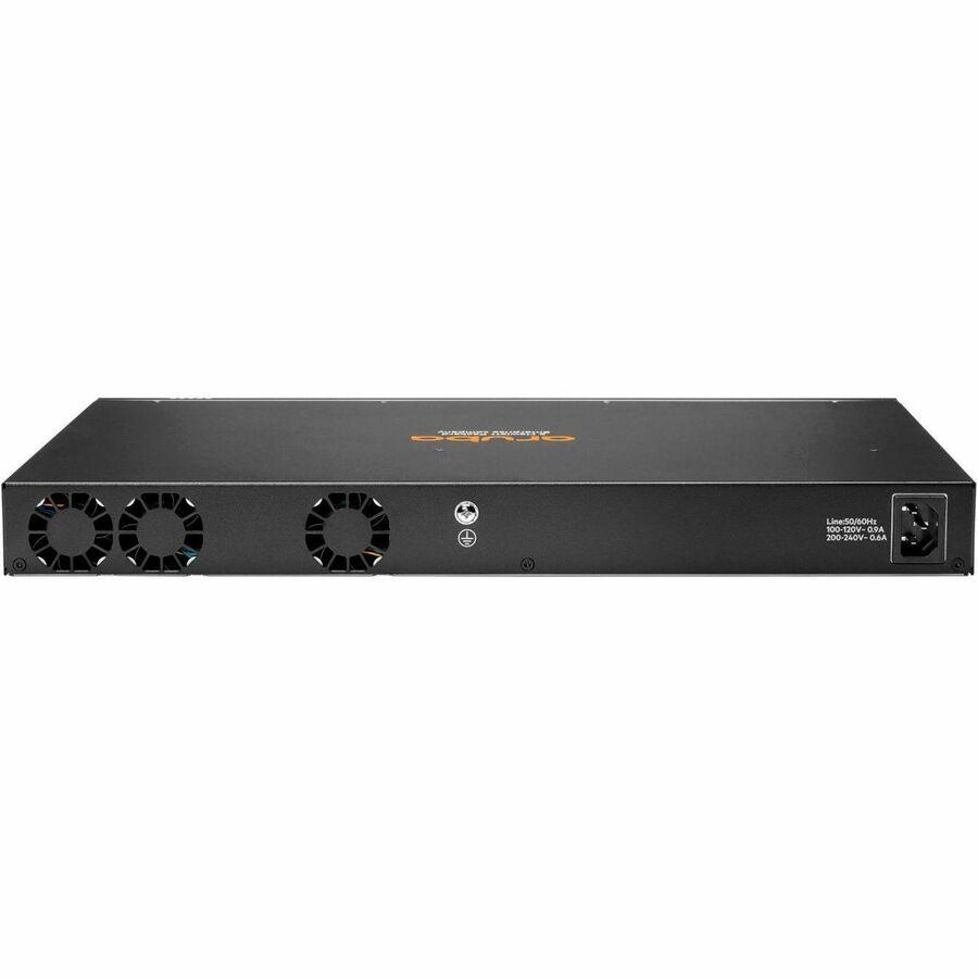 Aruba CX 6200F 24G 4SFP+ Switch - 24 Ports - Manageable - Gigabit Ethernet, 10 Gigabit Ethernet - 10/100/1000Base-T, 10GBase-X - 3 Layer Supported - Modular - 4 SFP Slots - 59 W Power Consumption - Tw