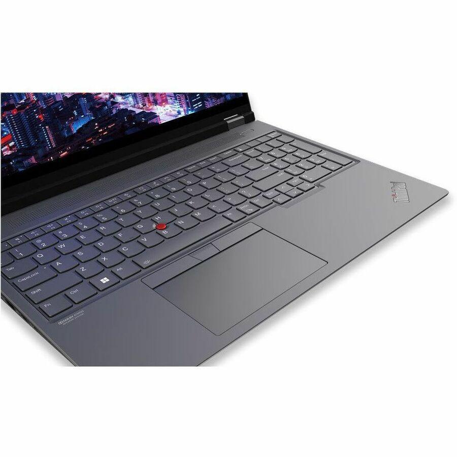 Lenovo ThinkPad P16 Gen 2 21FA002WUS 16" Mobile Workstation - WUXGA - Intel Core i7 13th Gen i7-13850HX - vPro Technology - 32 GB - 1 TB SSD - English Keyboard - Villi Black, Storm Gray - Intel WM790 Chip - 1920 x 1200 - Windows 11 Pro